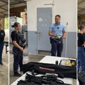 La brigade territoriale de Petit Bourg a accueilli ses 21 jeunes cadets de la gendarmerie mercredi 17 avril. Photo : Gendarmerie de Guadeloupe La brigade territoriale de Petit Bourg a accueilli ses 21 jeunes cadets de la gendarmerie mercredi 17 avril. Photo : Gendarmerie de Guadeloupe