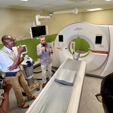 Inauguration du nouveau scanner à l'hôpital Maurice Selbonne de Bouillante, le jeudi 29 janvier. Photo : Région Guadeloupe Inauguration du nouveau scanner à l'hôpital Maurice Selbonne de Bouillante, le jeudi 29 janvier. Photo : Région Guadeloupe